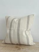 India Cream And Light Grey Stripe Cushion image