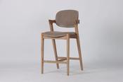 Mila Mink Fabric Counter Stool