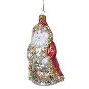 Santa &amp; His Reindeer Bauble image