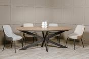 Sadie Table &amp; 6 Grey Chairs