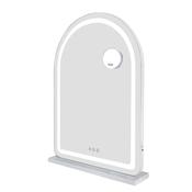 Arch vanity mirror white image