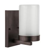 Rechargeable Brown LED Wall Lamp with Glass Frosted Shade image