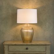 Green Glass Table Lamp image