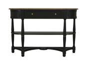 Jardin 1 Drawer Console Table with 2 Shelves – Black