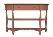 Jardin 1 Drawer Console Table with 2 Shelves –Terracotta