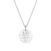 To the Moon and Back Necklace Silver image