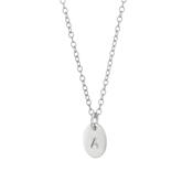 Add one silver oval letter disc