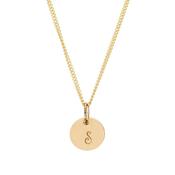 Dainty 9kt Solid Gold Initial Necklace in Script