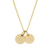 Dainty 9kt Solid Gold Initials Necklace