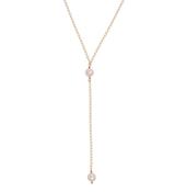 OLIVIA Long Freshwater Pearl Necklace Gold image