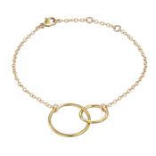 'Together' Interlocking Circles Bracelet Gold