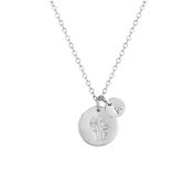Wild bunch initial necklace silver image