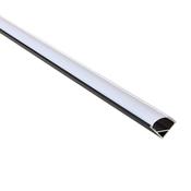 Rigel Corner 2m Aluminium Profile/Extrusion Black