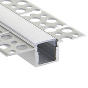 Rigel Plaster-in Curve 2m Aluminium Profile/Extrusion Silver