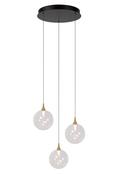 Lucide GISELA Pendant Light Ø 36 cm - 3x4,3W 2700K - Transparent image