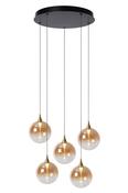 Lucide GISELA Pendant Light Ø 48 cm - 5x3,8W 2700K - Amber image