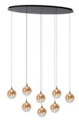 Lucide GISELA Pendant Light 8-Light 8x3,9W 2700K - Amber image
