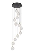 Lucide GISELA Pendant Light Ø 61 cm - 12x3,5W 2700K - Transparent image