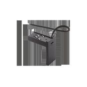ARCA ENDCAP ELECTRIFIED FOR SURFACE / RECESSED BK