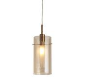 Duo III Pendant - Bronze Metal &amp; Champagne Glass image
