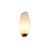 Rocky 1Lt Wall Light, Satin Brass Metal  &amp; Glass image