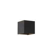 Newton Square Up&amp;Down Wall Light, G9, Black image