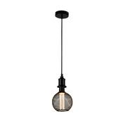 Wire Mesh Effect Globe Lamp - Black Metal