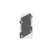 EGO END CAP RECESSED SENZA FGOLD BK