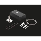 FLUO KIT SINGLE STEEL CABLE 5 MT + BK CEILING CUP