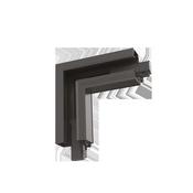 ARCA CORNER RECESSED RIGHT LEFT+CONNECTOR BK