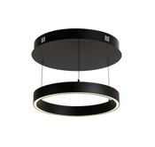 Layla Gesture Control Pendant - Black Metal &amp; Opal Acrylic image