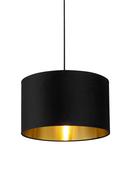Drum Shade - Black Velvet with Gold Inner Dia.40cm image
