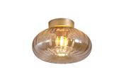 Celestial 1Lt Flush, Gold Metal with Amber Glass image