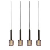 Dulwich 4Lt Bar Pendant - Black Metal image