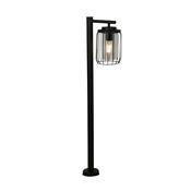 Reed 1Lt Post Light, Black Metal and PC Shade image