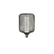 Wire Mesh Effect Drum Lamp - Black Metal (4.5W, 4000K)