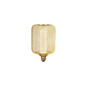 Wire Mesh Effect Drum Lamp - Gold Metal(4.5W, 4000K)