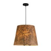 Isla 3Lt Pendant, Recycled Paper Shade and Black Metal image