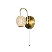 Allure Wall Light - Satin Brass Metal &amp; Clear Acrylic image