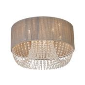 Bellano 5LT Flush - Chrome Metal, Grey Fabric, Clear Acrylic image