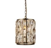 Bijou Pendant - Antique Brass Metal &amp; Champagne Glass image