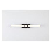 Parma LED Wall Light, Matt Black Metal &amp; Clear Glass image