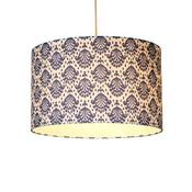 June Sapphire Print Drum Shade image