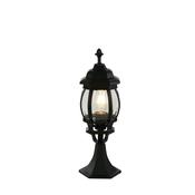 Bel Aire Outdoor Post 500mm, Black with Clear Glass image