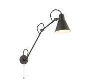 Swing Arm Wall Light - Grey Metal image