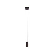 Suspension Cable - Knurled Black Metal &amp; Black Braided Cable