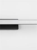 WILLOW Black Aluminium &amp; Acrylic LED 12 Watt 230 Volt 1174Lm 3000K IP44 L: 49 W: 7.5 H: 6.5 cm