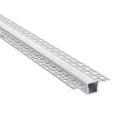 Rigel Plaster-in 2m Aluminium Profile/Extrusion Silver