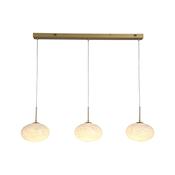 Confetti LED Bar Pendant - Gold Metal &amp; Confetti Glass image