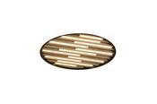 Equalise LED Flush, Matt Black and Wood image